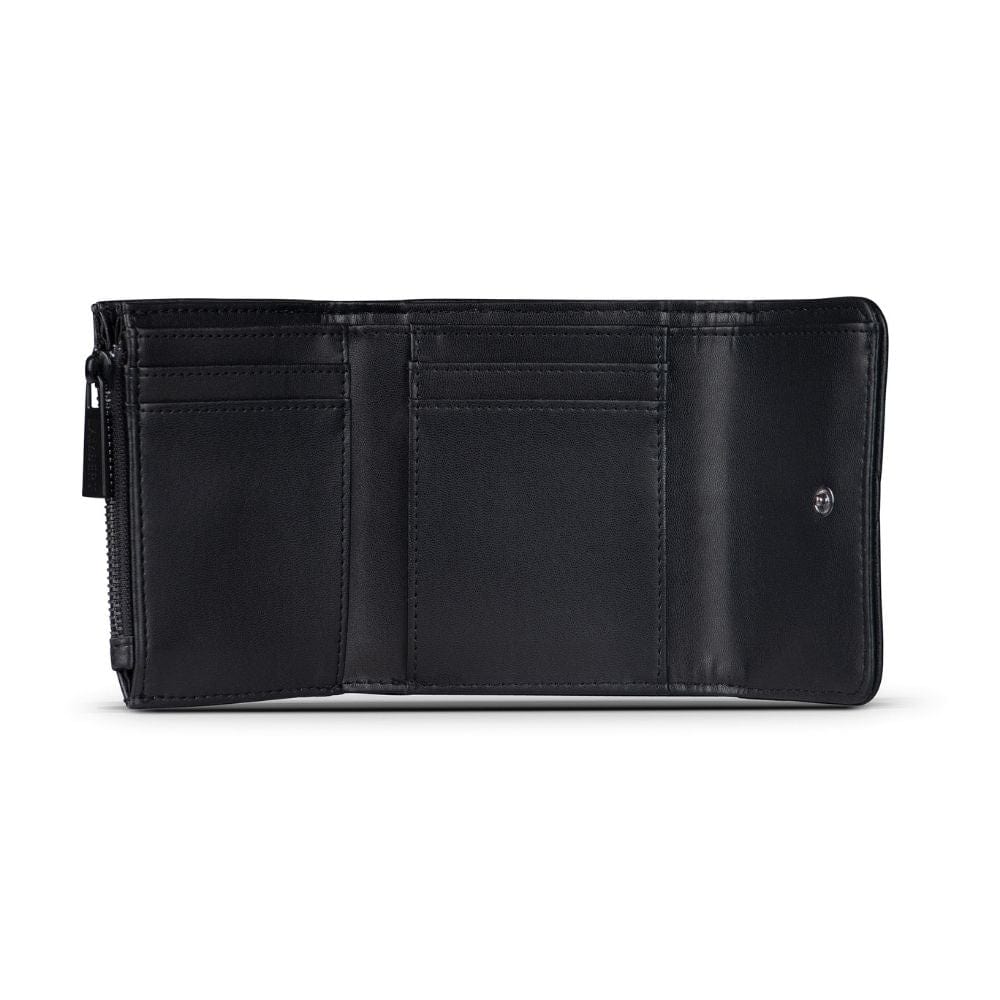 The Eva - Black Quilted Wallet