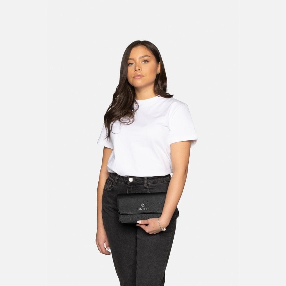 The Gabrielle - 3-in-1 Black Recycled Vegan Leather Handbag