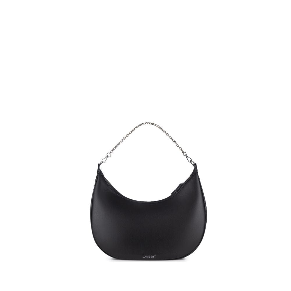 The Jenny – Black Vegan Leather Hobo Handbag 
