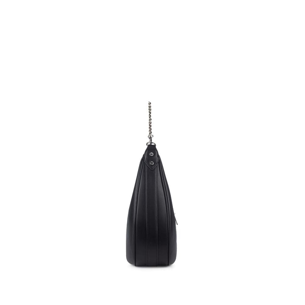 Le Jenny - Sac à main hobo en cuir vegan noir