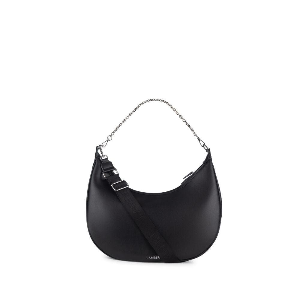 Le Jenny - Sac à main hobo en cuir vegan noir