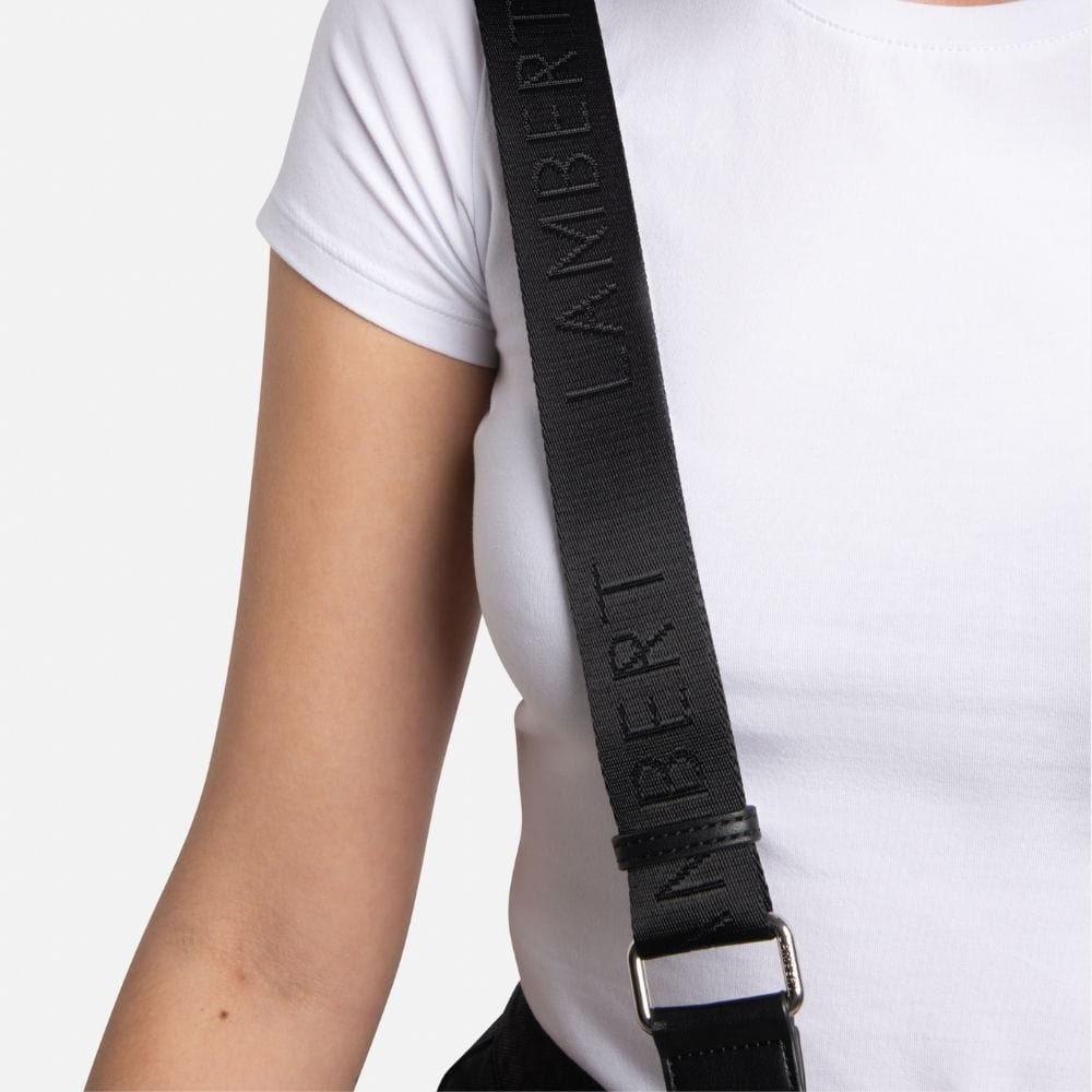 Le Jenny - Sac à main hobo en cuir vegan noir