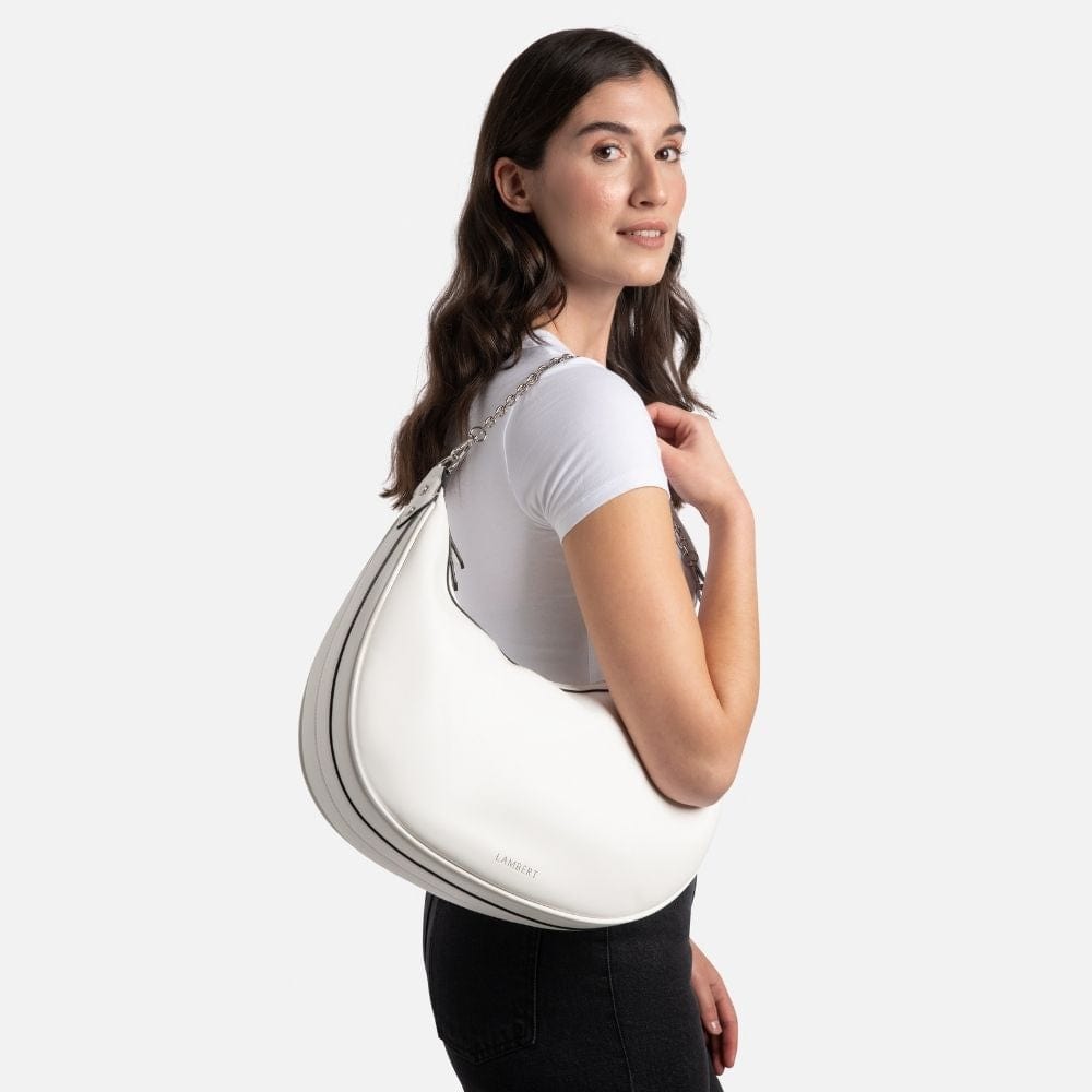 The Jenny – Pearl Vegan Leather Hobo Handbag