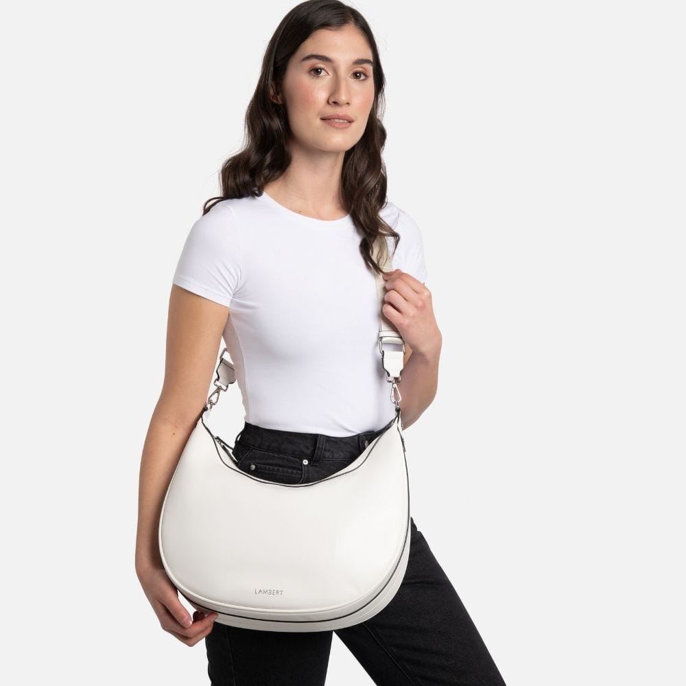 The Jenny – Pearl Vegan Leather Hobo Handbag