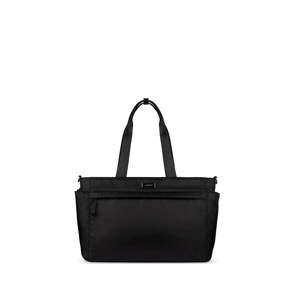 The Julia - Black Recycled Nylon Diaper Bag