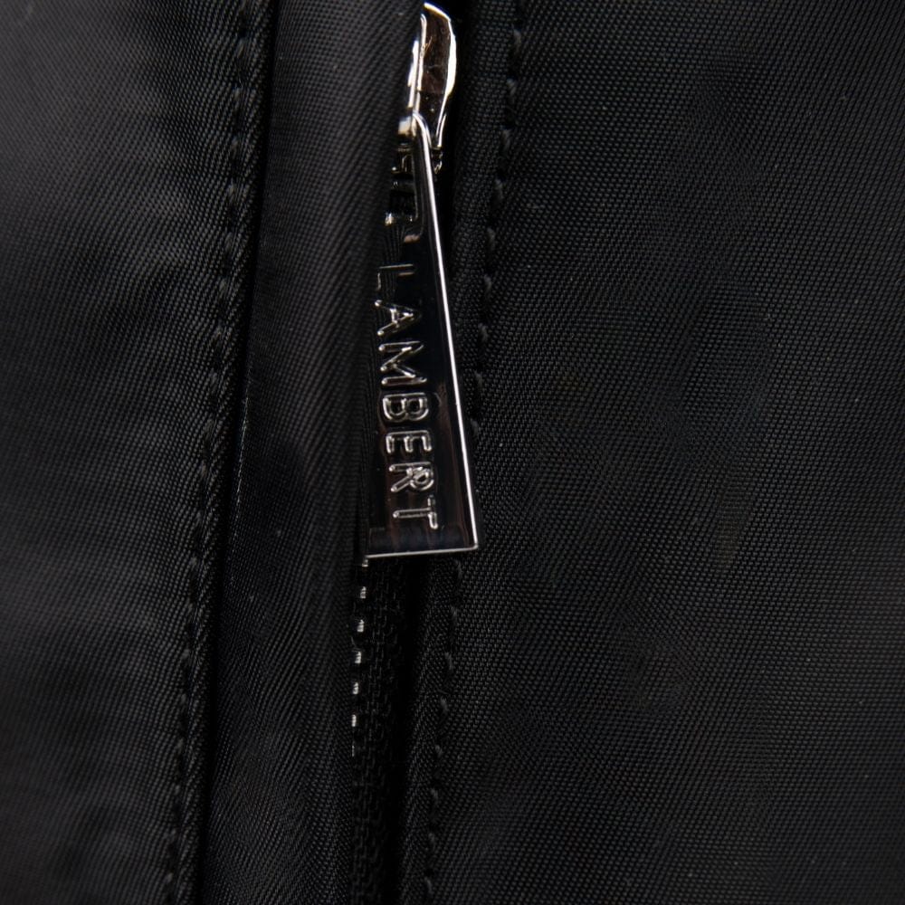 The Julia - Black Recycled Nylon Diaper Bag