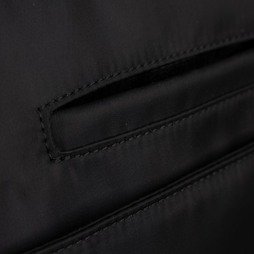 The Julia - Black Recycled Nylon Diaper Bag