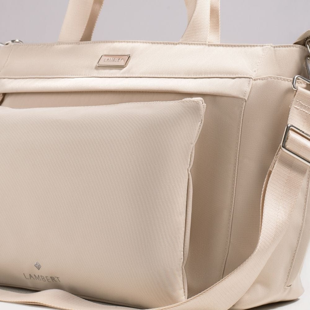 The JULIA - Stone Recycled Nylon Diaper Bag