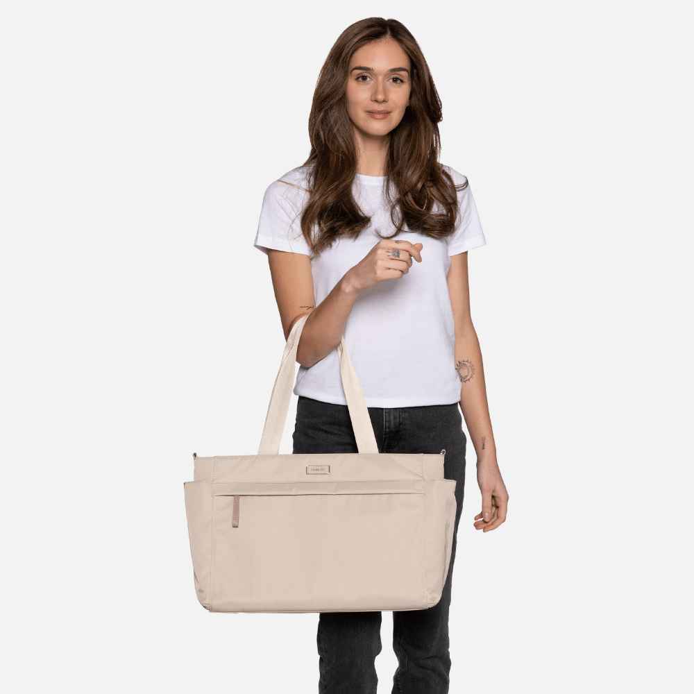The JULIA - Stone Recycled Nylon Diaper Bag