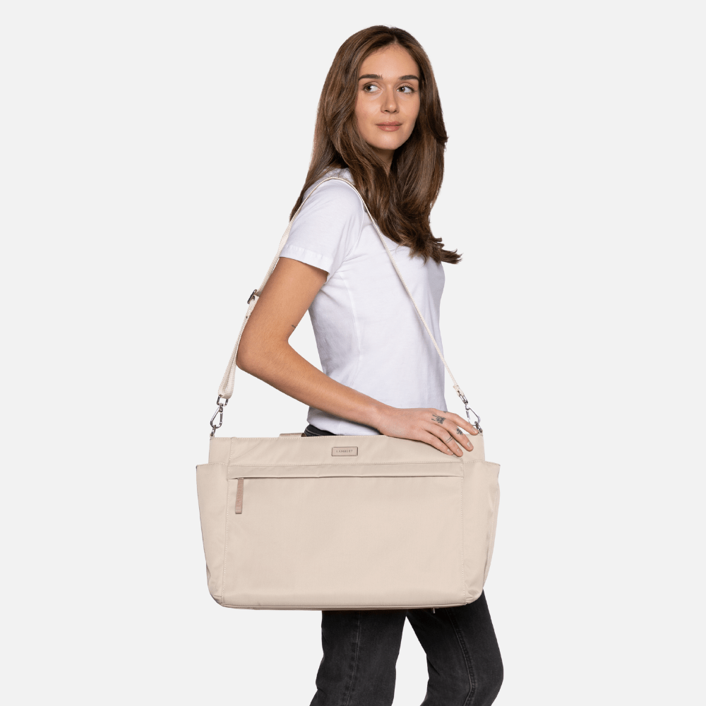 The JULIA - Stone Recycled Nylon Diaper Bag