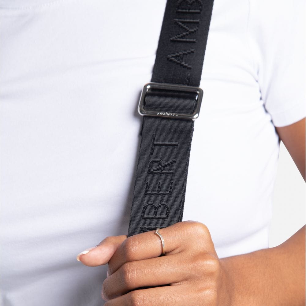 The June - Black Vegan Leather Travel Tote Bag