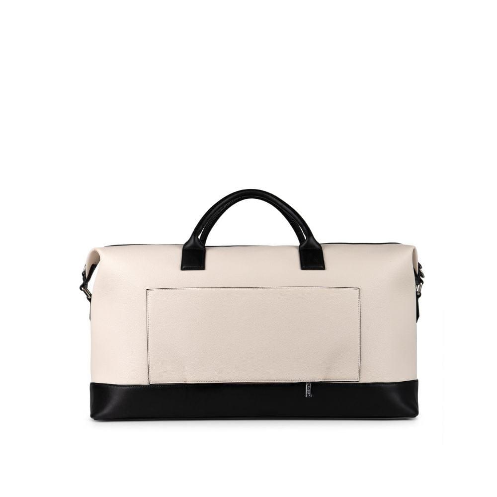 The June - Oyster Vegan Leather Travel Tote Bag