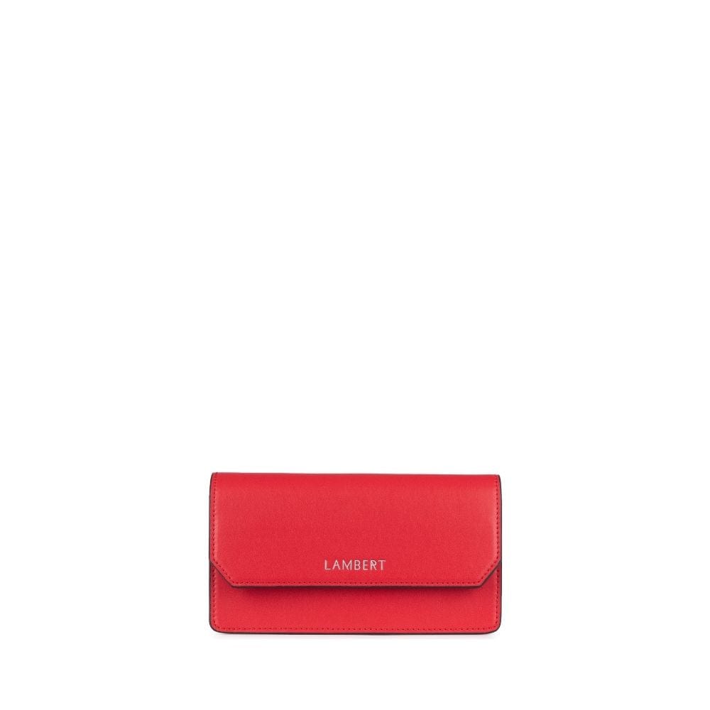 The Layla - Cherry Vegan Leather Wallet on Chain