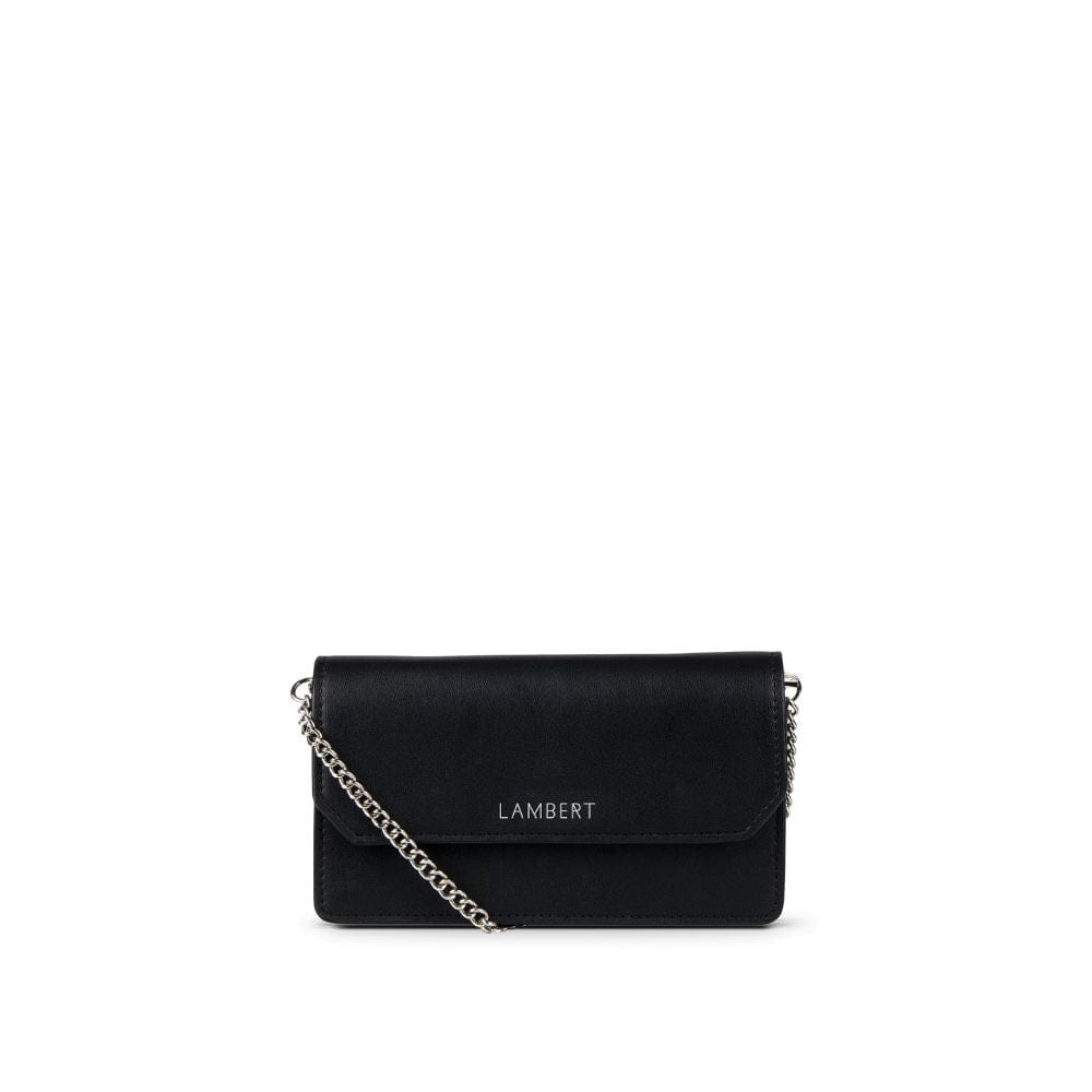 The Layla - Black Vegan Leather Wallet on a Chain