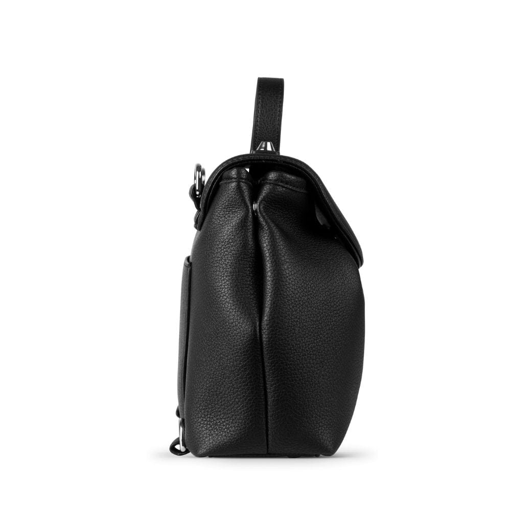The LILI -  Black Vegan Leather Multifunctional Bag 