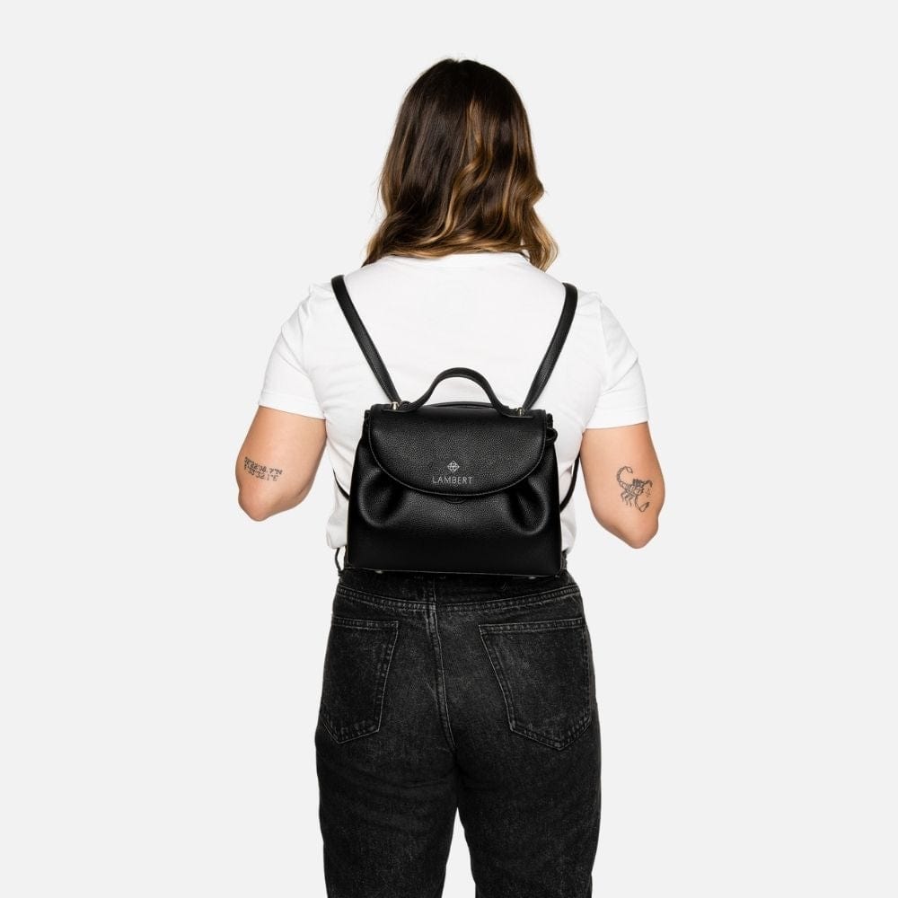 The LILI -  Black Vegan Leather Multifunctional Bag 