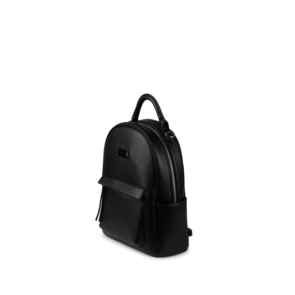 The Maude - Black Vegan Leather Backpack