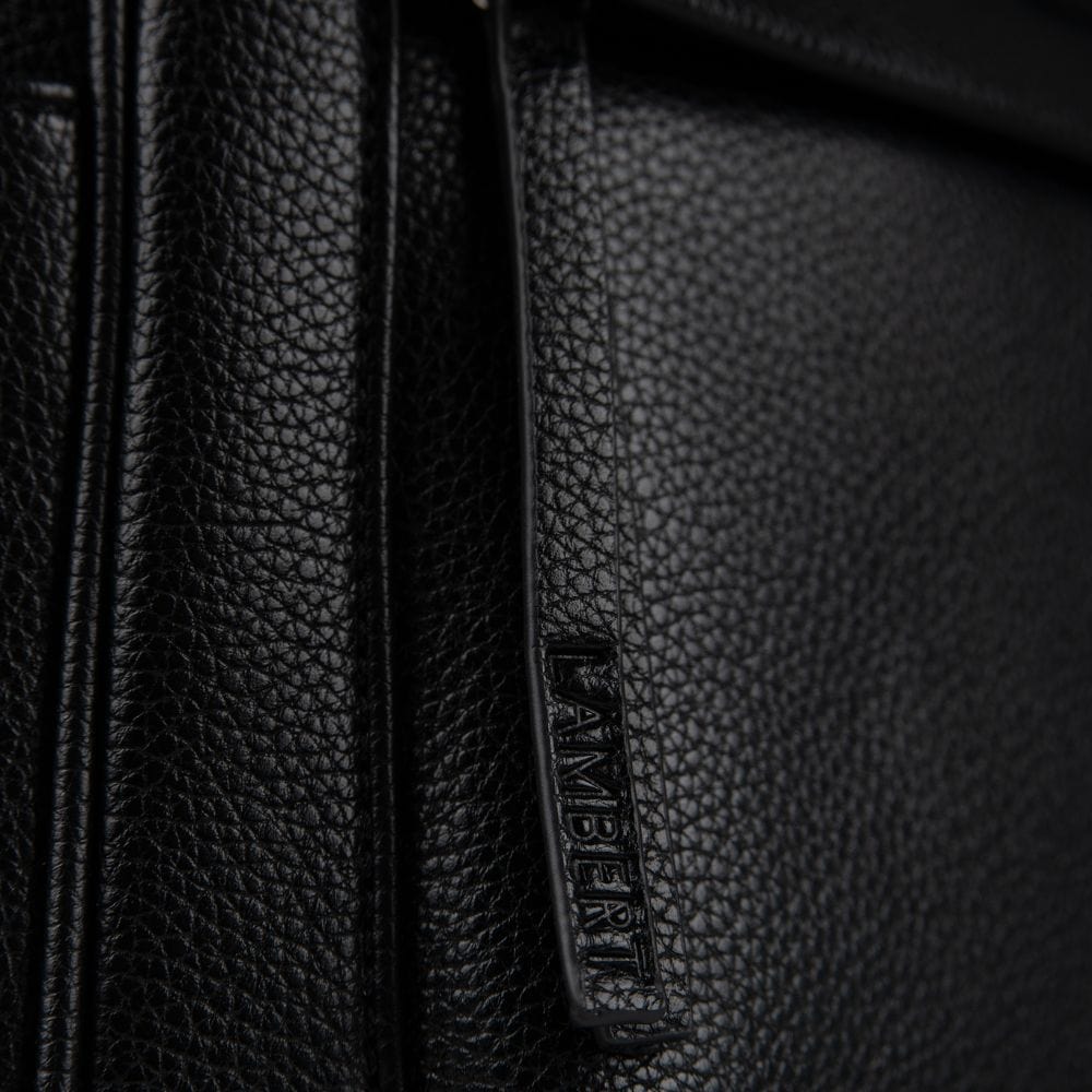 The Maude - Black Vegan Leather Backpack