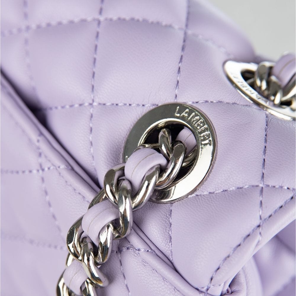 Le Penelope - Sac à main 2-en-1 en cuir vegan lavender