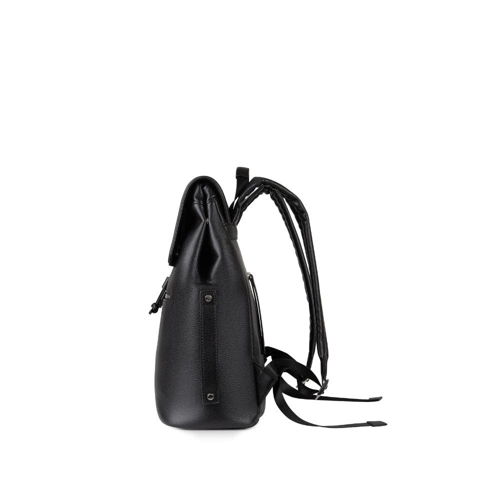 The Riley - Black Vegan Leather Backpack