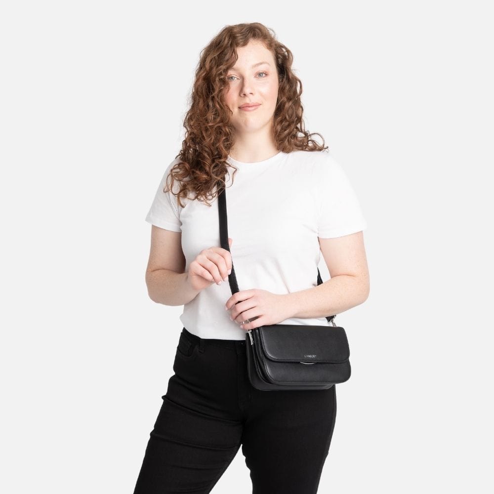 Le Rory - Sac à main 3-en-1 en cuir vegan noir