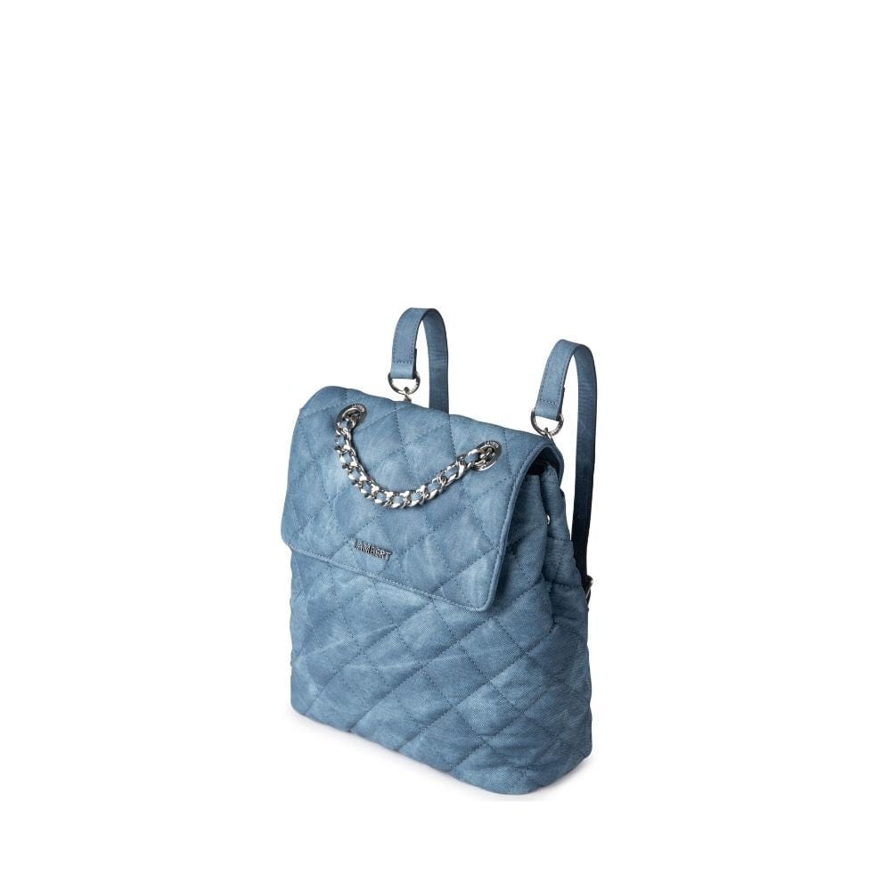 The Sadie - 2-In-1 Denim Quilted Vegan Leather Backpack