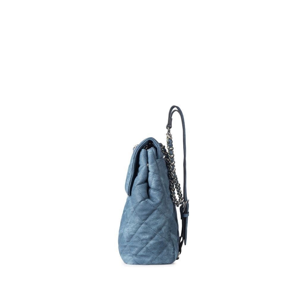 The Sadie - 2-In-1 Denim Quilted Vegan Leather Backpack