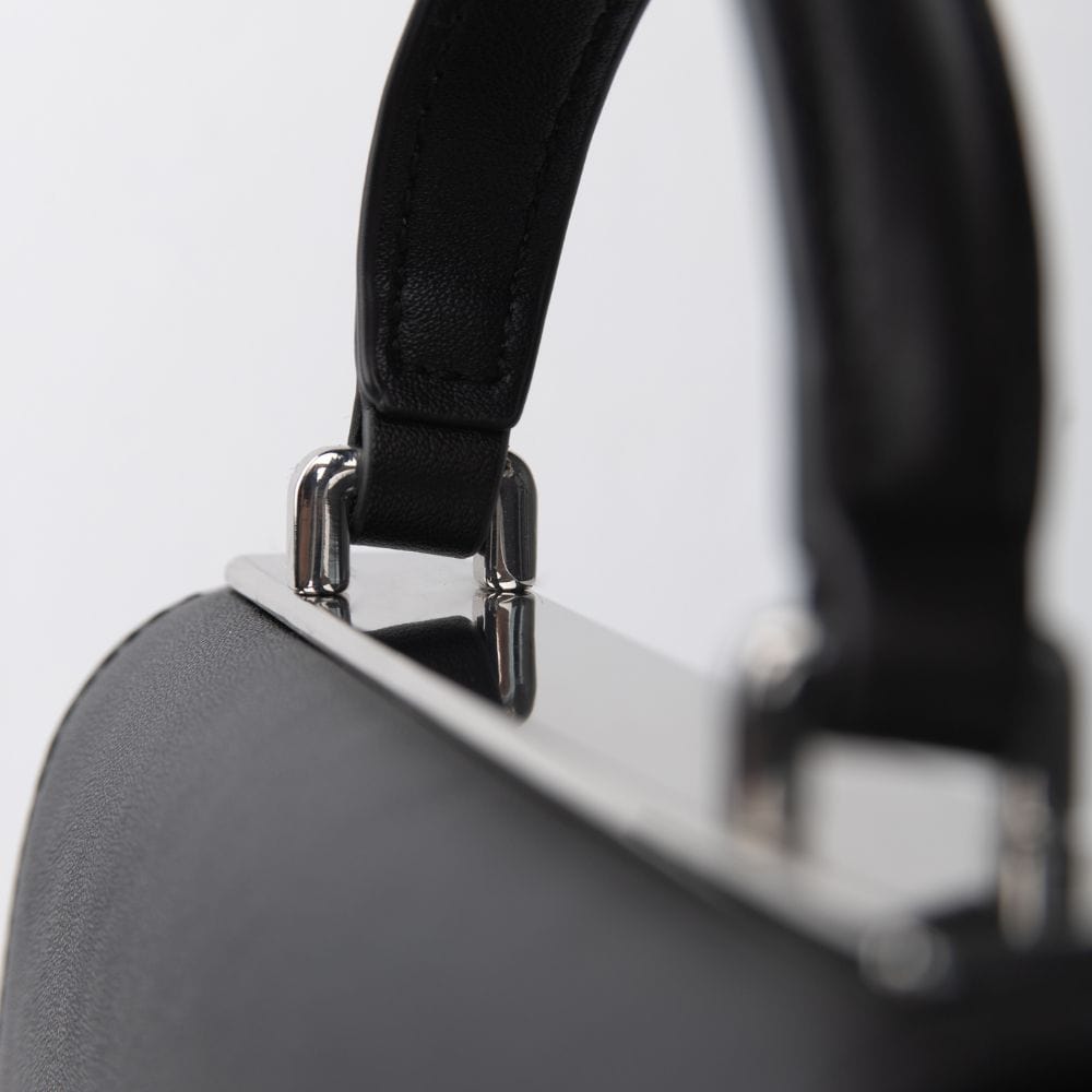 The Simone - Black Vegan Leather Handbag