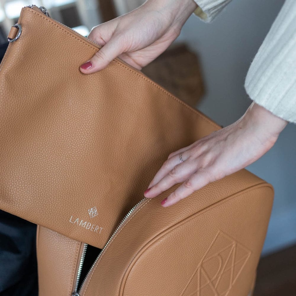 The Vicky - Calabasas Vegan Leather Diaper Bag