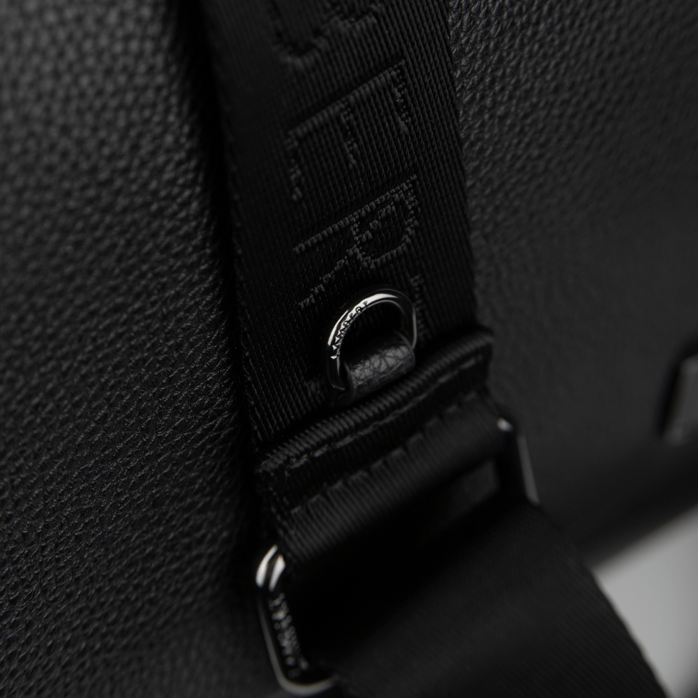 The Victoria - 3-In-1 Black Vegan Leather Handbag